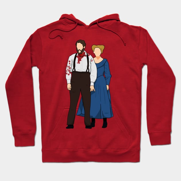 Sweeney Todd Covered in Blood and Mrs Lovett Hoodie by byebyesally